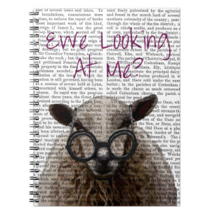 Ewe Looking at Me DeNiro Sheep 2 Notebook
