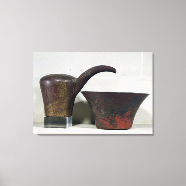Ewer and basin (copper) canvas print (Front)