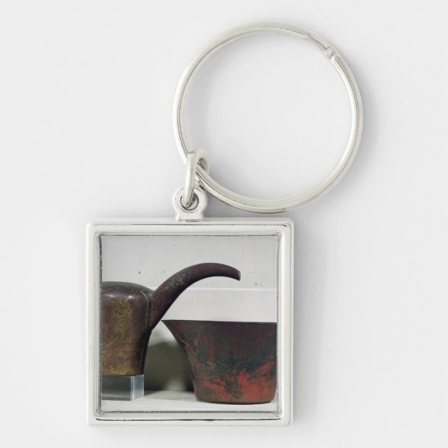Ewer and basin (copper) key ring (Front)