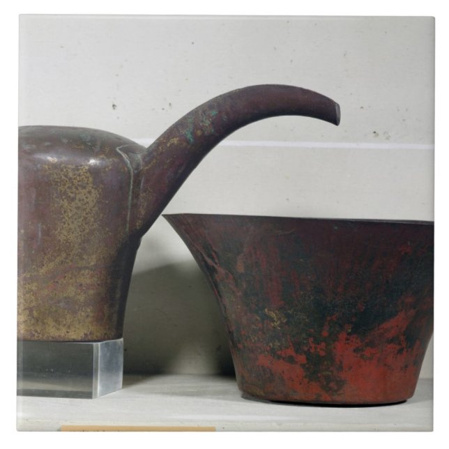 Ewer and basin (copper) tile (Front)