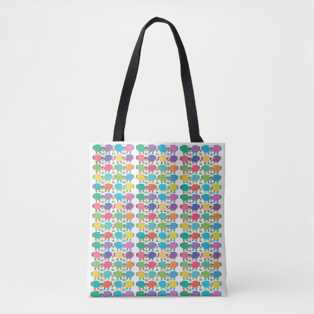 Ewes in Hues Tote Bag (Front)
