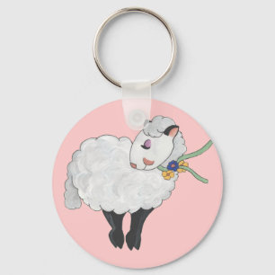 Ewe's not Fat, Ewe's Fluffy! Key Ring