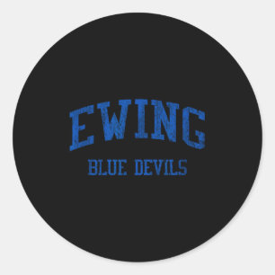 Ewing High School Hs Ewing Nj Vintage Srts Classic Round Sticker