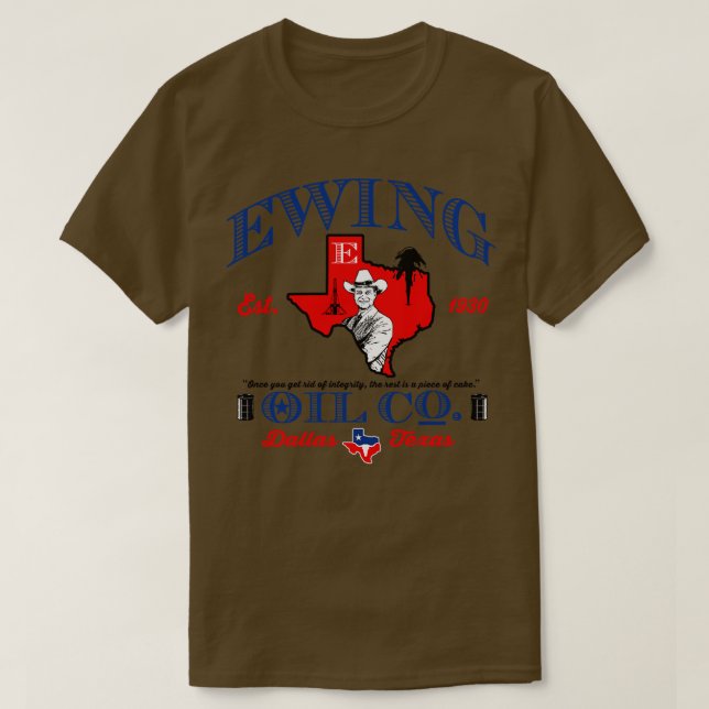 Ewing Oil Co T-Shirt (Design Front)