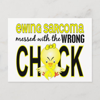 Ewing Sarcoma Messed With Wrong Chick Postcard