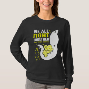 Ewings Sarcoma Awareness We All Fight Together Ele T-Shirt