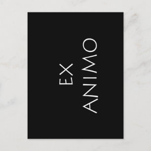 Ex animo postcard