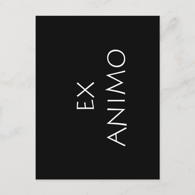 Ex animo postcard (Front)