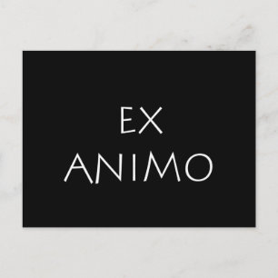 Ex animo postcard