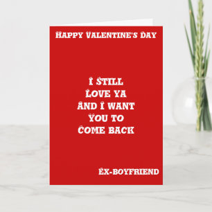 Ex-boyfriend valentine's day cards