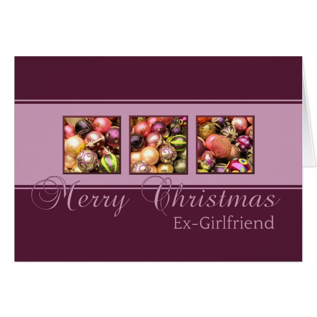 Ex-Girlfriend Merry Christmas card (Front Horizontal)
