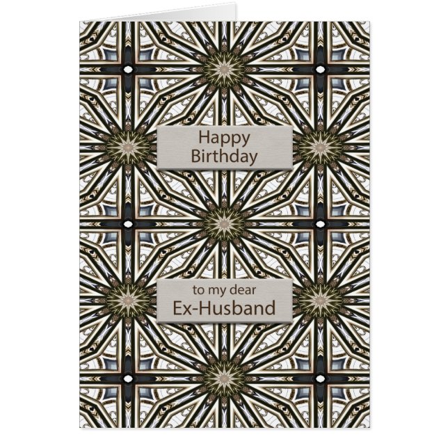 Ex Husband Birthday Abstract Mandala Design (Front)