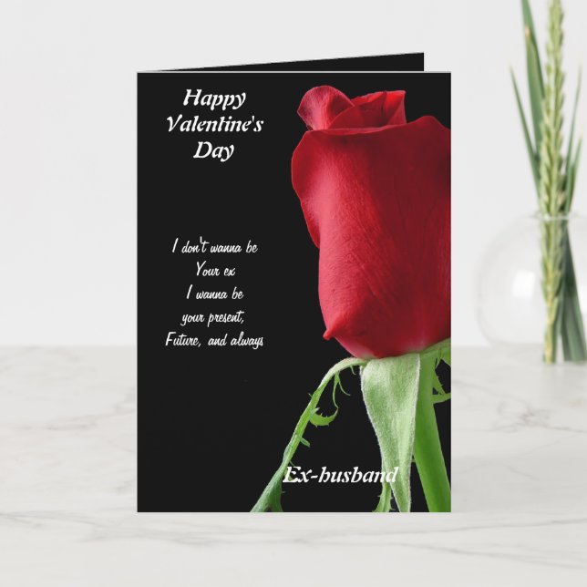 Ex-husband valentine's day holiday card (Front)