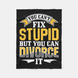 Ex Husband Wife You Can't Fix Stud But You Can Div Fleece Blanket