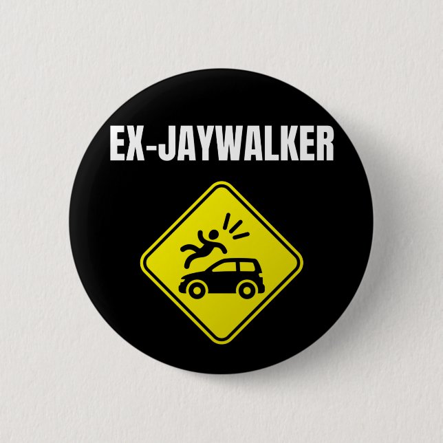 Ex Jaywalker - Alcoholic Clean And Sober 6 Cm Round Badge (Front)