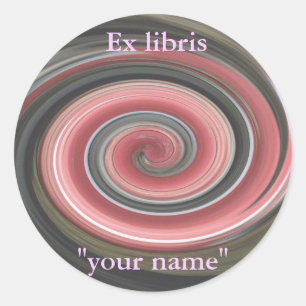 Ex Libris Abstract #1 Stickers to Customise