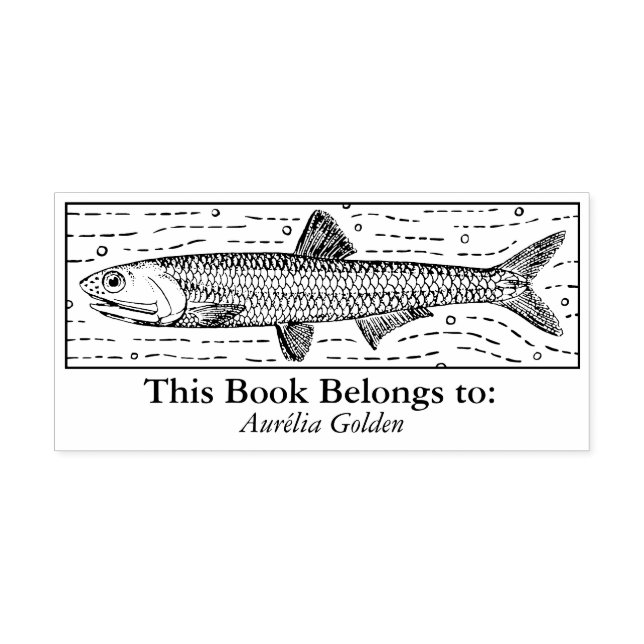 Ex Libris - Anchovy Rubber Stamp (Imprint)