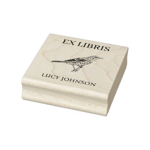 EX LIBRIS Bookplate Personalized Library Book Rubber Stamp