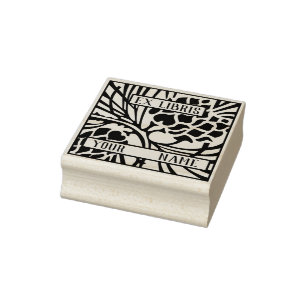 Ex Libris Bookplate Rubber Stamp