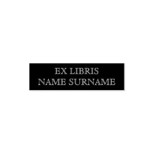 Ex Libris Bookplate Self-inking Stamp
