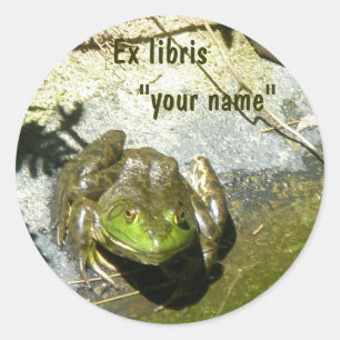 Ex Libris Bullfrog Stickers to Customise