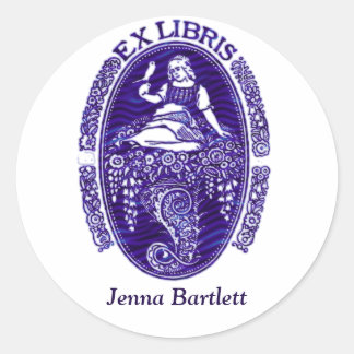 Ex Libris Dutch Blue Sticker