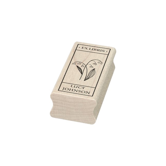 EX libris exlibris Book library bookplate bluebell Rubber Stamp (Stamp)