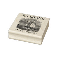 EX libris exlibris Book library bookplate ship