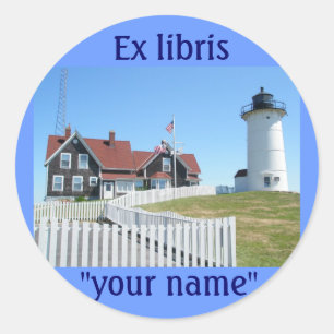 Ex Libris Lighthouse Stickers to Customise