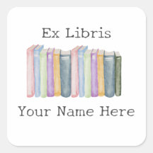 Ex Libris Pastel Bookplate