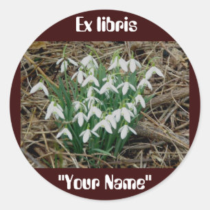 Ex libris Snowdrops Stickers