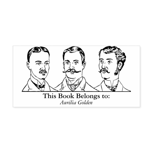 Ex Libris - Three Man v1 Rubber Stamp (Imprint)