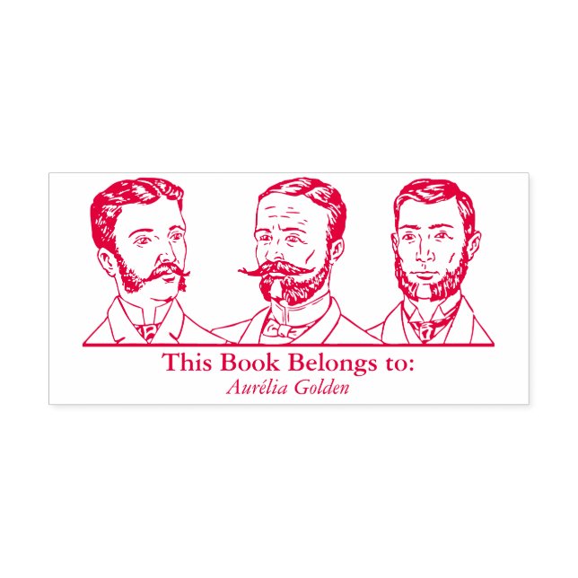 Ex Libris - Three Man v3 Self-inking Stamp (Design)