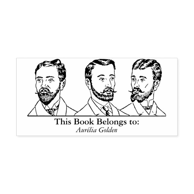 Ex Libris - Three Man v5 Rubber Stamp (Imprint)