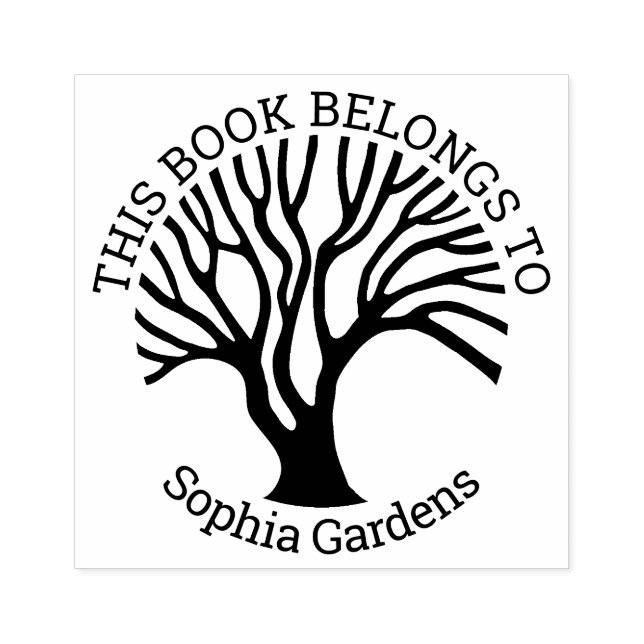 Ex Libris - Tree of Life 02v2 Rubber Stamp (Imprint)