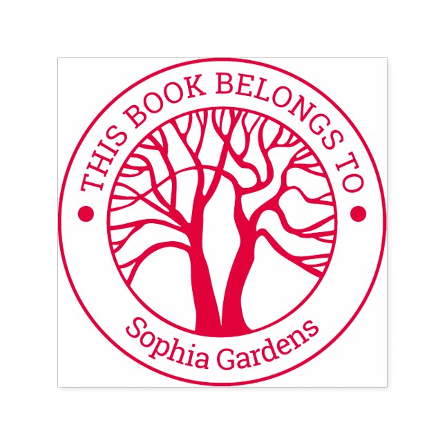 Ex Libris - Tree of Life Self-inking Stamp (Design)