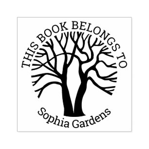 Ex Libris - Tree of Life v2 Rubber Stamp