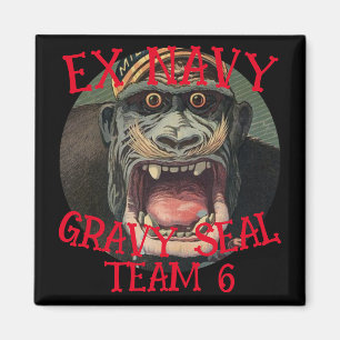 Ex Navy Elephant Seal TEAM 6 Magnet