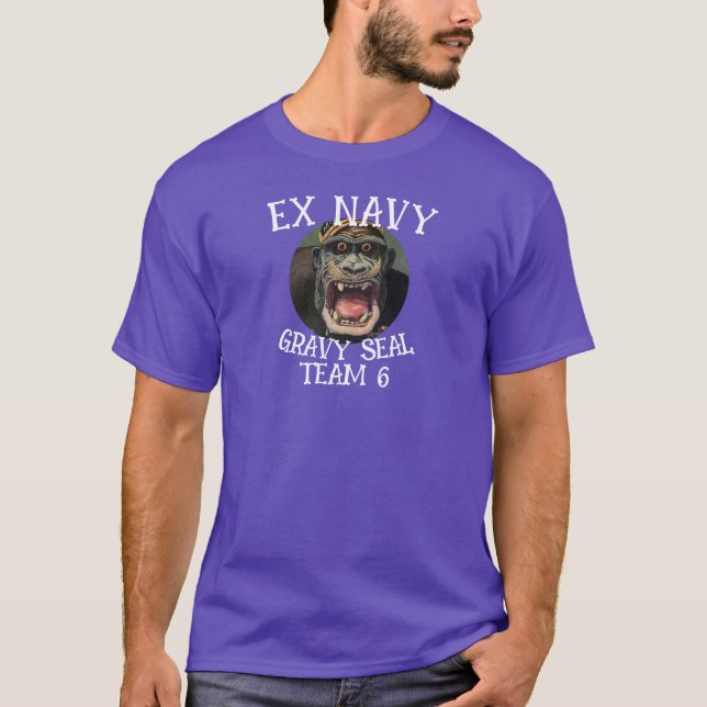 Ex Navy Elephant Seal TEAM 6 T-Shirt (Front)