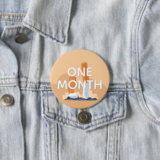 ex smoker one month quit smoking 7.5 cm round badge
