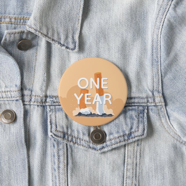 ex smoker quit smoking 7.5 cm round badge (In Situ)