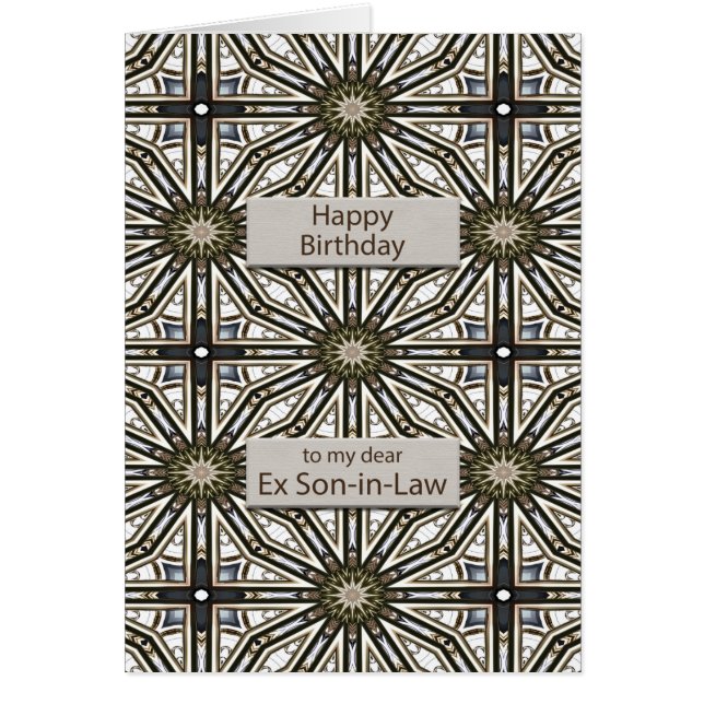 Ex Son in Law Birthday Abstract Mandala Design (Front)