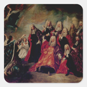 Ex-Voto.Corps de Ville Demand Return Square Sticker