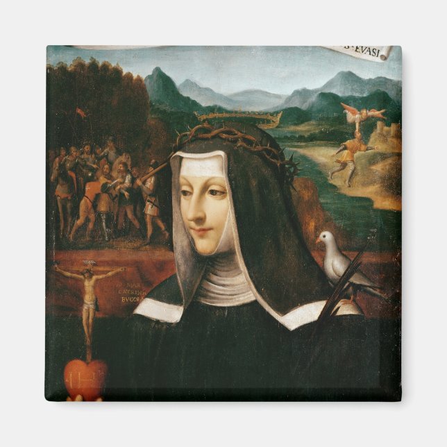 Ex Voto dedicated to St. Catherine of Siena Magnet (Front)