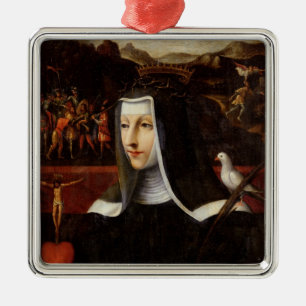 Ex Voto dedicated to St. Catherine of Siena Metal Tree Decoration