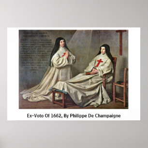 Ex-Voto Of 1662, By Philippe De Champaigne Poster