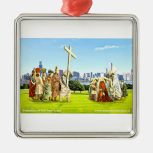 Exaltation of the Holy Cross Metal Tree Decoration