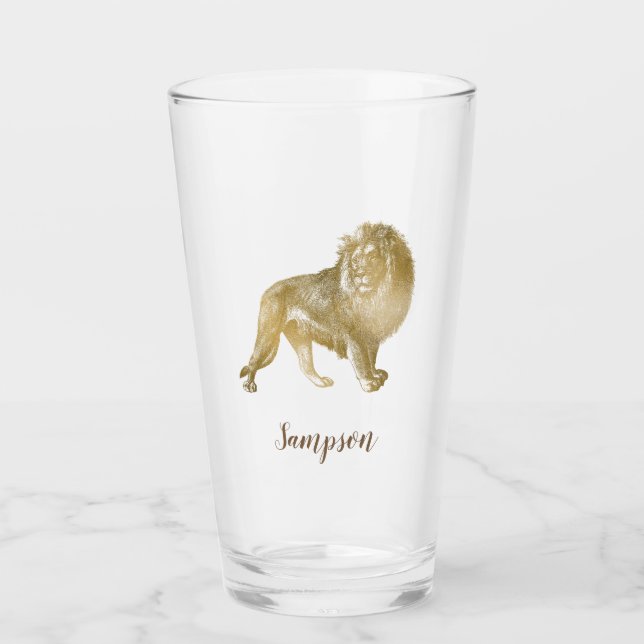 Exalted Lion Modern and Trendy Glass (Front)