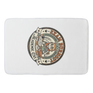 Exam Burnout Academic Cat Exam Burnout Academic Ca Bath Mat