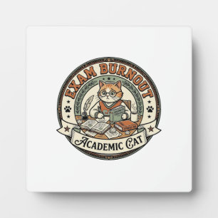 Exam Burnout Academic Cat Exam Burnout Academic Ca Plaque